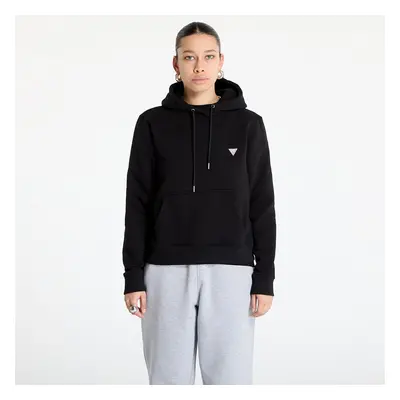 Mikina Guess JEANS Hood Reg Mini Triang Sweat Jet Black A996