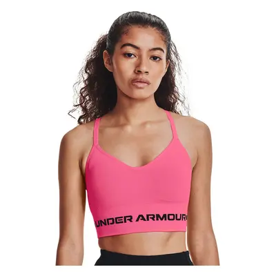 Podprsenka Under Armour Seamless Low Long Htr Bra Cerise