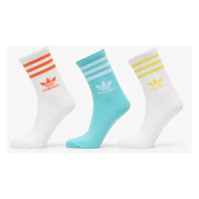 adidas Stripes Crew Sock 3-Pack White/ Easy Mint/ White