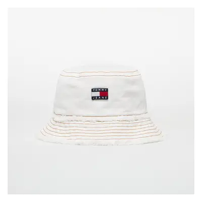 Klobouk Tommy Jeans Heritage Denim Bucket Denim White