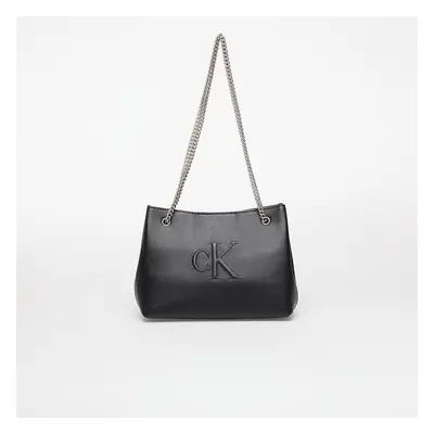 Taška Calvin Klein Jeans Sculpted Chain Shoulder Bag Black