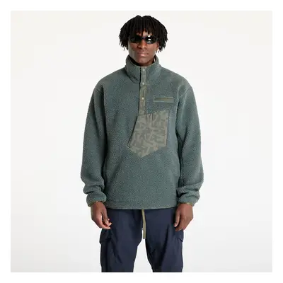 Mikina adidas Terrex Xploric High Pile Fleece Pullover Legend Ivy