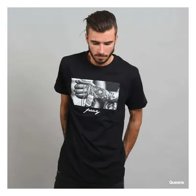 Tričko Urban Classics Pray 2.0 Tee Black