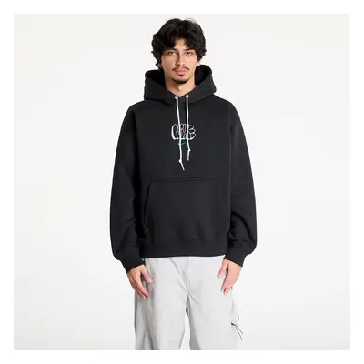 Mikina Nike Solo Swoosh Men's Fleece Hoodie Black/ Malachite