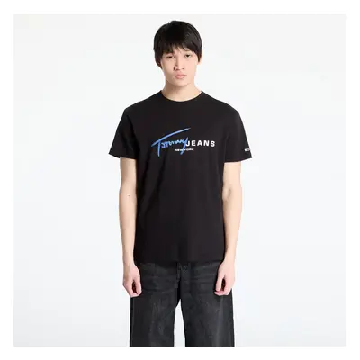 Tričko Tommy Jeans Regular Signature Dna Tee Black