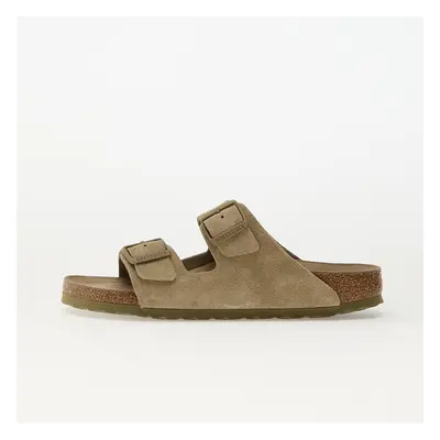 Tenisky Birkenstock Arizona Soft Footbed Suede Leather Faded Khaki EUR