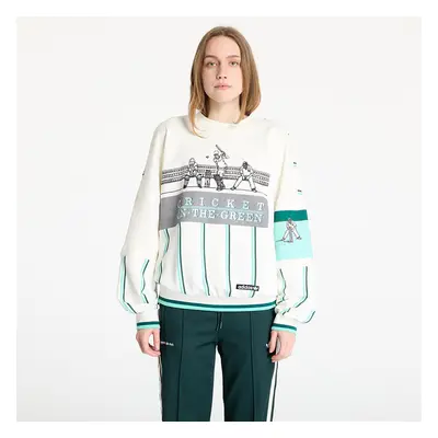 Mikina adidas Retro Sports Cricket-Inspired Crew White/ Off White