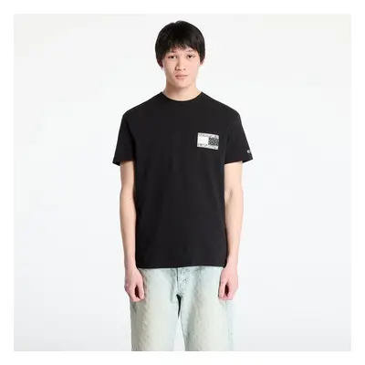 Tričko Tommy Jeans Regular Paisley Flag Tee Black