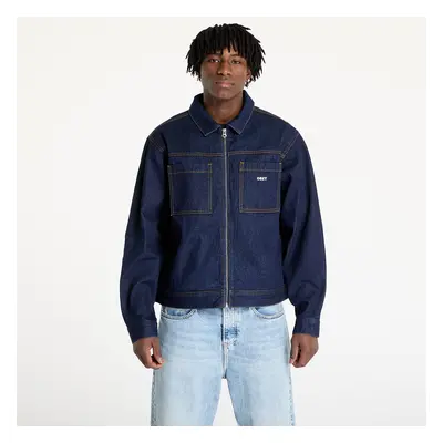 Bunda OBEY Icon Hardwork Zip Up Jacket Rinse Indigo