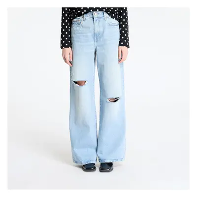 Kalhoty Calvin Klein Jeans The Wide Leg Light Jeans Blue