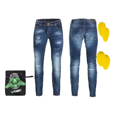 Pánské moto jeansy W-TEC Feeldy modrá