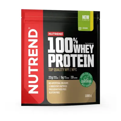 Práškový koncentrát Nutrend 100% WHEY Protein 1000g čokoláda-lískový ořech