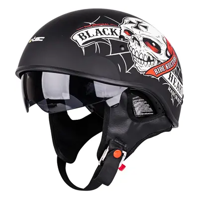 Moto přilba W-TEC Black Heart Web Skull V535