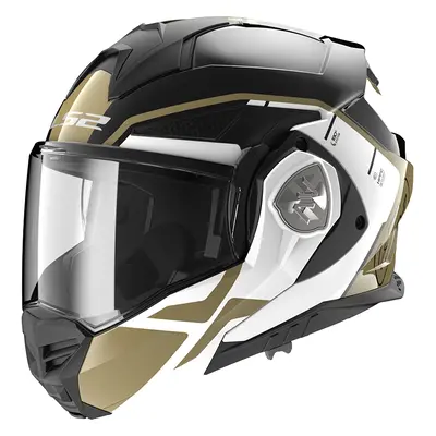 Výklopná moto přilba LS2 FF901 Advant X Metryk Black Gold P/J