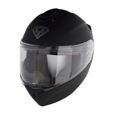 Moto helma Yohe Double Visor matně černá