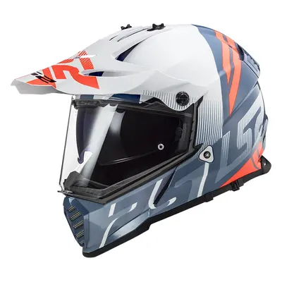 Moto přilba LS2 MX436 Pioneer Evo Evolve White Cobalt