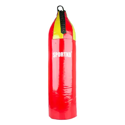 Dětský boxovací pytel SportKO MP7 24x80cm / 10kg červeno-žlutá