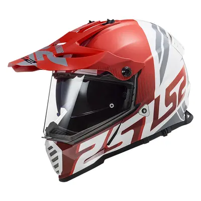 Moto přilba LS2 MX436 Pioneer Evo Evolve Red White