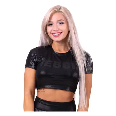 Dámský crop top Nebbia "Sandra D" Black