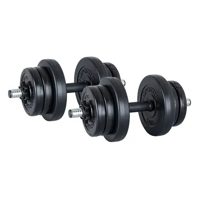 Jednoruční nakládací činkový set inSPORTline DBS2181 2x 3-10kg