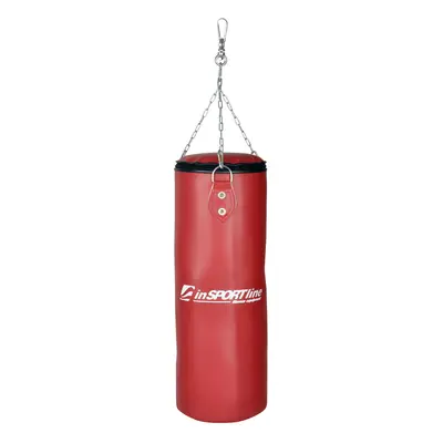 Dětský boxovací pytel inSPORTline 26x65cm / 15kg červená