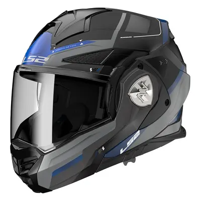 Výklopná moto přilba LS2 FF901 Advant X Spectrum Black Titanium Blue P/J