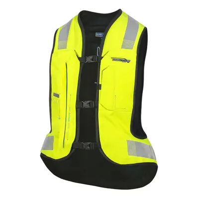 Airbagová vesta Helite e-Turtle HiVis rozšířená, elektronická HiVis žlutá