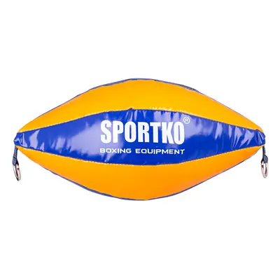 Boxovací pytel SportKO GP2 22x40cm / 4,5kg oranžovo-modrá