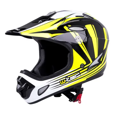 Downhill přilba W-TEC FS-605 Allride Yellow Graphic