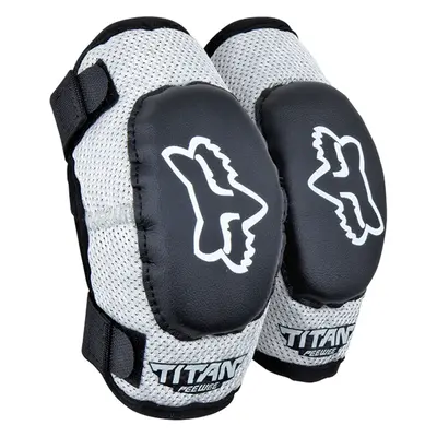 Dětské chrániče loktů FOX Peewee Titan MX23 Black/Silver S/M