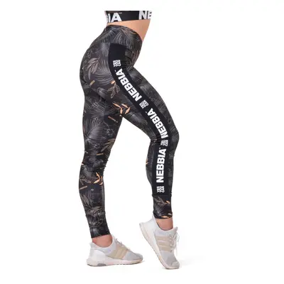 Dámské legíny Nebbia High Waist Performance Leggings Volcanic Black