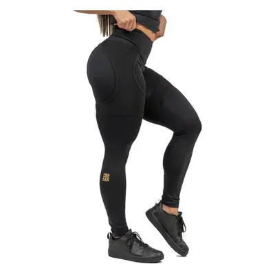 Dámské sportovní legíny se síťkou Nebbia INTENSE Mesh Black/Gold