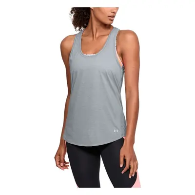 Dámské funkční tílko Under Armour Threadborne Streaker Tank Steel Light Heather