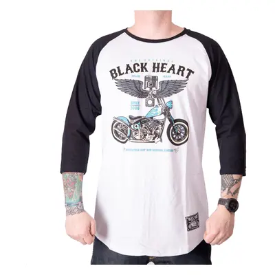 Triko s dlouhým rukávem BLACK HEART Blue Chopper RG bílá