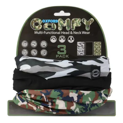 Univerzální multifunkční nákrčník Oxford Comfy 3-pack camo