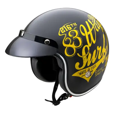 Moto přilba W-TEC Café Racer 3Ways Surf Yellow