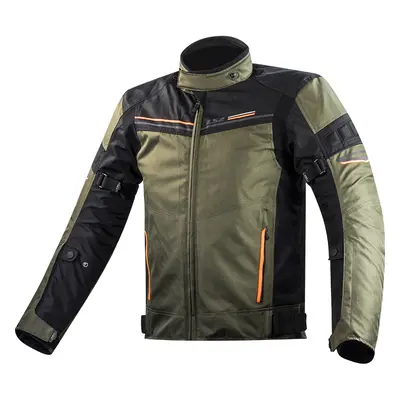 Pánská moto bunda LS2 Shadow Man Khaki Black khaki-černá