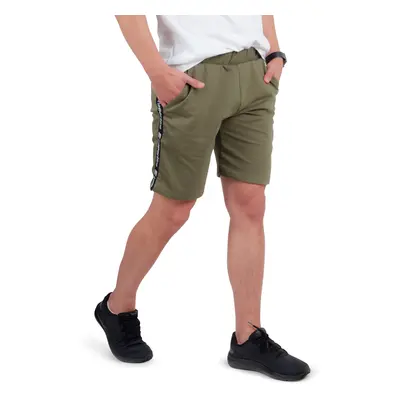 Pánské teplákové kraťasy inSPORTline Easystrap khaki