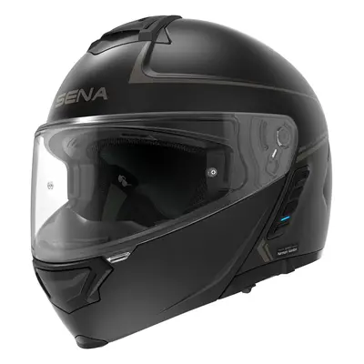 Moto přilba SENA Impulse s integrovaným Mesh headsetem Matt Black matně černá