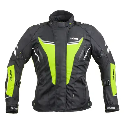 Dámská moto bunda W-TEC Brandon Lady černá-fluo žlutá