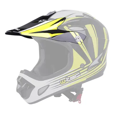 Náhradní kšilt pro přilbu W-TEC FS-605 Yellow Graphic