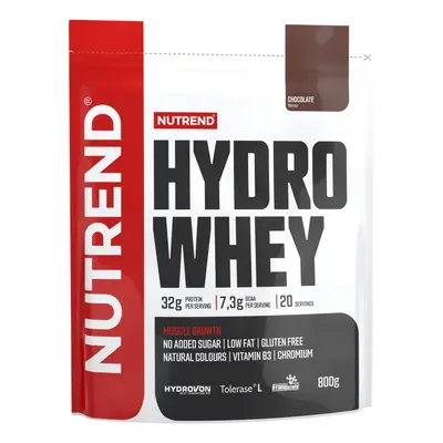 Izolát nativní syrovátkové bílkoviny Nutrend Hydro Whey 800g čokoláda