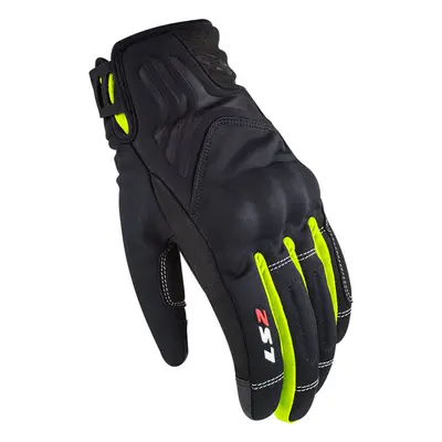 Dámské moto rukavice LS2 Jet Black H-V Yellow černá-fluo žlutá