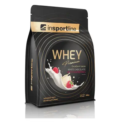 Doplněk stravy inSPORTline WHEY Premium Protein 700g bílá čokoláda s malinami