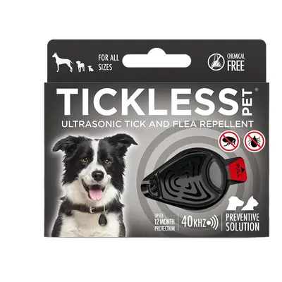 Ultrazvukový repelent proti blechám a klíšťatům Tickless Pet pro zvířata Black