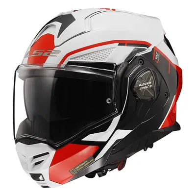 Výklopná moto přilba LS2 FF901 Advant X Metryk White Red P/J