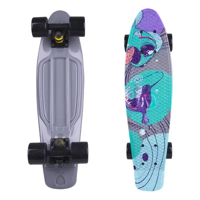 Penny board Fish Print 22" Black Fish