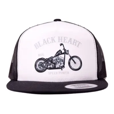 Kšiltovka BLACK HEART Bobber WHT Trucker bílá