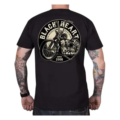 Triko BLACK HEART Chopper King černá