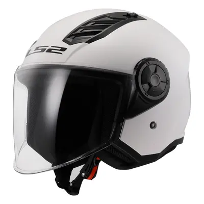 Moto přilba LS2 OF616 Airflow II Solid Gloss White